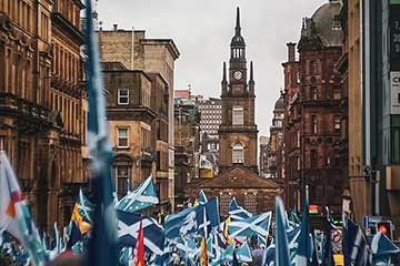 home report banner showing a crowded Scottish street