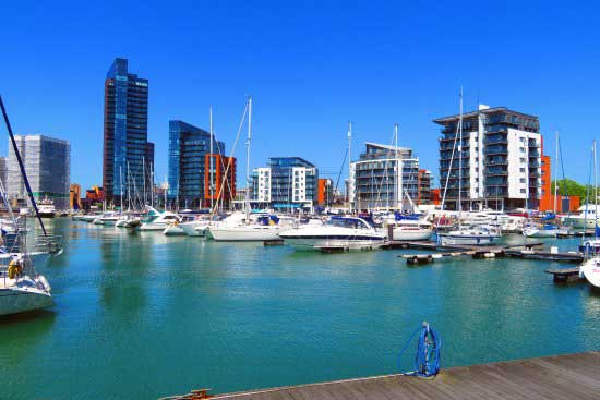 Southampton Area guide showing Ocean Village